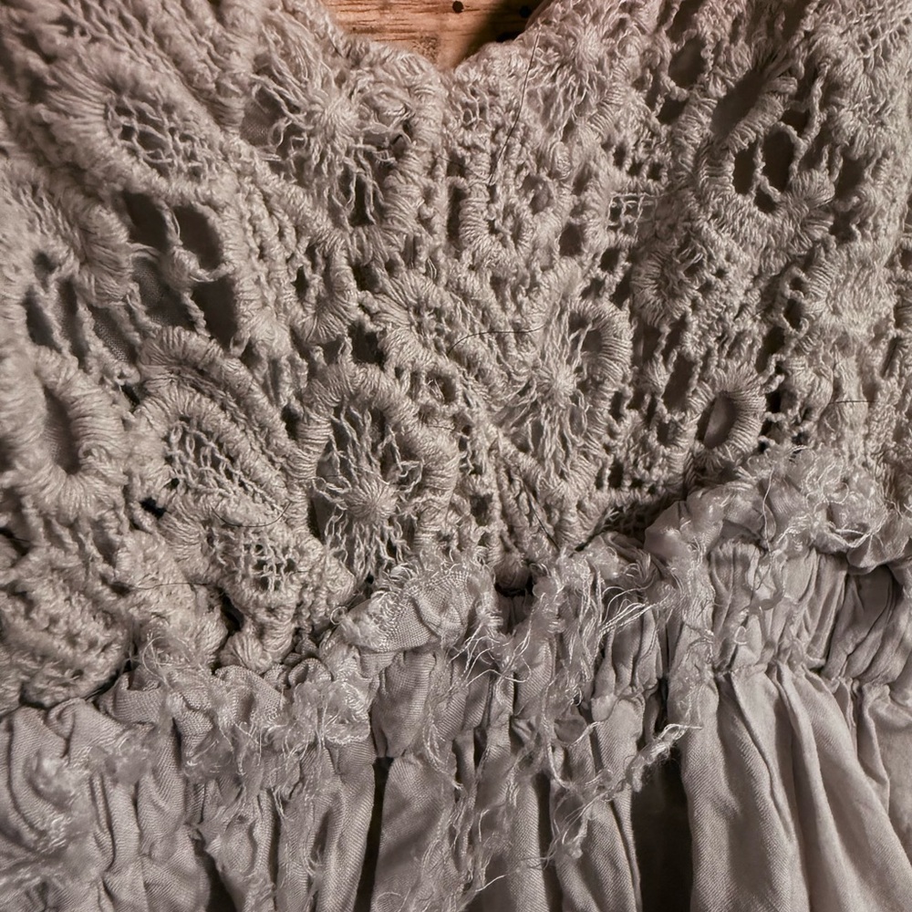 Wishlist Light Cream Textured Dress - Picture 3 of 5